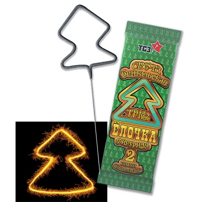 Елочка Бенгальские огни фигурные купить в Ельне | elnya.salutsklad.ru