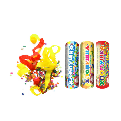 Набор ( 3конф.+3серп.) Набор хлопушек купить в Ельне | elnya.salutsklad.ru